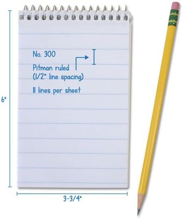 Pocket Notebook | Wide Ruled | (3 3/4"x6") | Pack of 12