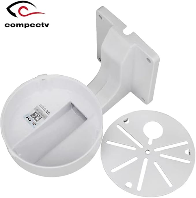 compcctv Security Camera Mount Bracket, Aluminum Indoor Outdoor Wall Mount Bracket L-Type Bracket for CCTV Security Dome IP Camera Mounting,Universal outdoor Security Camera Junction Box Mount Bracket