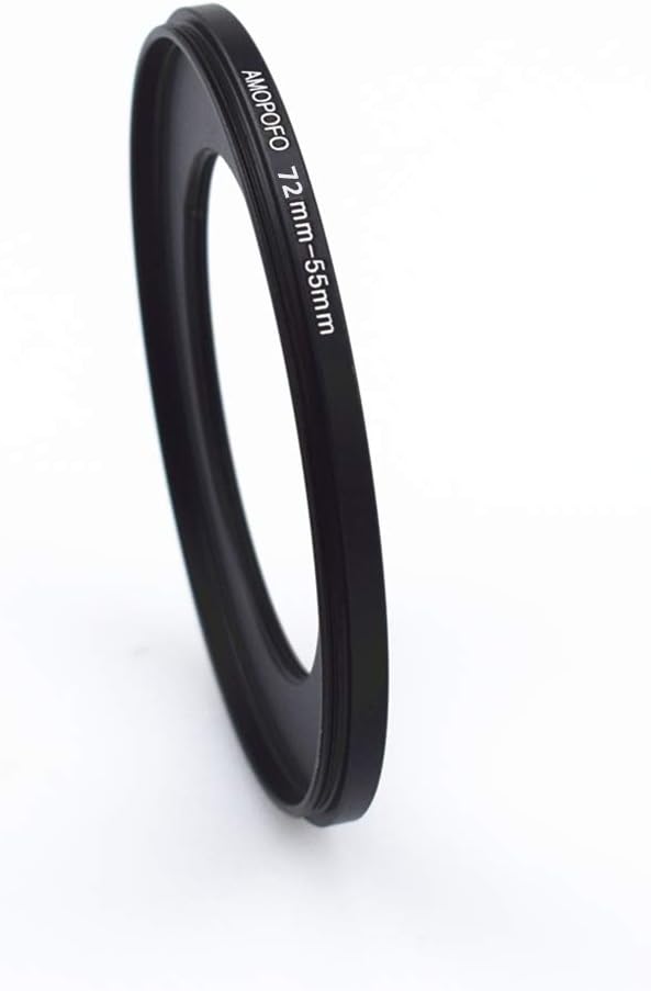 72mm to 55mm /72mm-55mm Step-Down Ring Filter Adapter for All Brands UV,ND,CPL,Metal Step-Down Ring Adapter