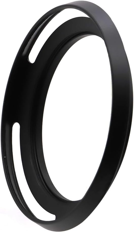 67mm Hollow Lens Hood 67mm Screw in Curved Vented Lens Hood 67mm Metal Lens Hood for 67mm Lens Hood Wide(Black)