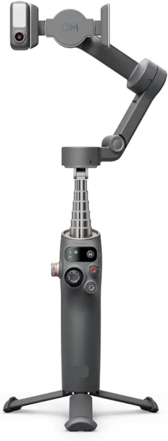 Compatible for DJI Osmo Mobile 7 OM7 - Built-in Extension Rod Tripod, 10-Hour Life Gimbal(OM 7P)
