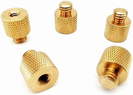 Donut 1/4 Female to 3/8 Male Screw Adapter Tripod Thread Mount Adapter Accessories for Tripod Microphone Holder Camera 2 Pack