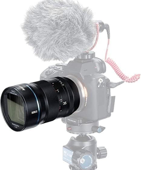 SIRUI 35mm F1.8 1.33X S35 Anamorphic Lens, Cinema Lens for L Mount, Blue Flare