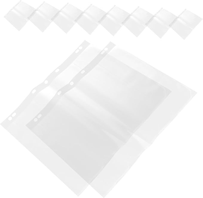 10pcs Archival Film Storage Protective Film Negative Pages Dry Erase Pocket Sleeves Document Holder for