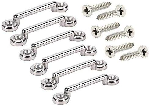 Amarine Made Stainless Steel Bimini Top Strap Pad Eye Footman's Loop Heavy Duty for Jeep Corvette,Buggy,Kayak Tie Downs