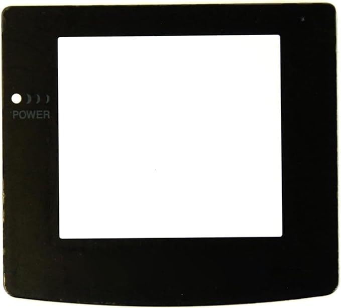 Battery Back Door Cover Lid + Glass Screen Lens for Gameboy Color GBC Replacement (Red)