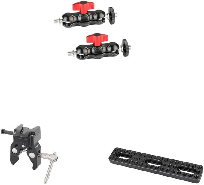 CAMVATE Universal Magic Arm + Super Crab Clamp + Camera Baseplate Extension Long Cheese Plate