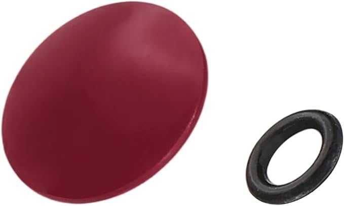 PATIKIL Camera Shutter Button, 10mm Convex Surface Shutter Release Button Pure Copper Camera Buttons for Nikon for Fujifilm for Leica DSLR/SLR, Dark Red