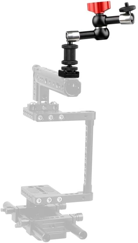 CAMVATE 7" Articulating Magic Arm + 1/4" Cold Hot Shot Mount for Camera LED Light Monitor - 1088