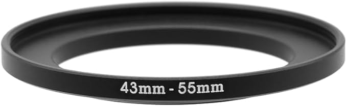 43-28/37/39/40.5/43/46/49/52/55/58/62/67/72/77/82mm Step Up & Step Down Rings Adapter for Lens and Filter 43-55 Filter Adapter Ring 43mm Lens to 55mm Filters