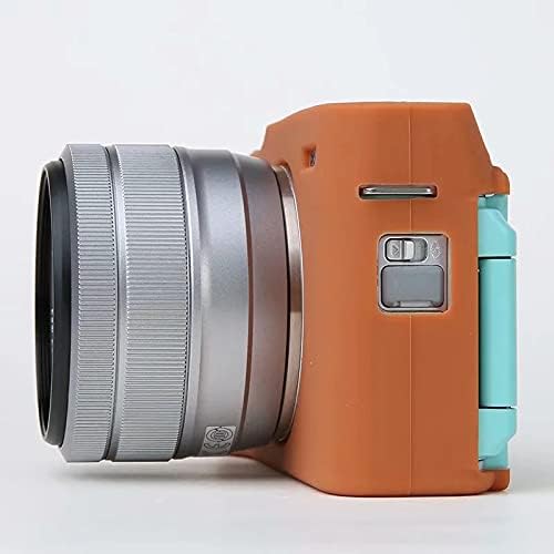 Professional Secure Silicone Camera Case Cover Housing Body Skin for Fujifilm Fuji X-A7 XA7 XA 7 Mirrorless Digital Camera (Brown)