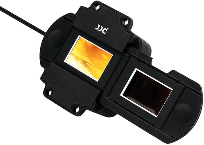 JJC Slide Mount Holder for 35mm Compatible with Film Scanners Copying Equipment, Holds 2 Negative Frames On Digitizing Adapter Set