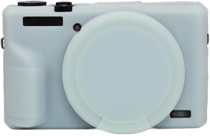 STSEETOP Camera Case for Canon PowerShot G7X Mark III - Protective Silicone DSLR Skin with Lens Cover, Detachable Cage, Shockproof, Dustproof (Jelly Green)