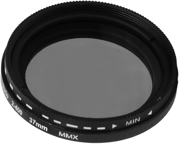 37mm Phone Camera Lens, Universal Polarizer Filter Clip-on ND 2-400 Cell Phone Lens Adjustable Neutral Density Filter Compatible with Most Mobilephone Models