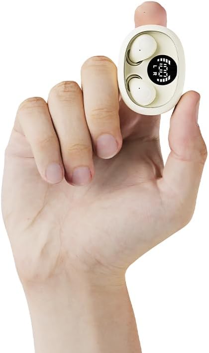 Small Invisible Sleep Earbuds Smallest Wireless Bluetooth Low Profile Micro Tiny Discreet Mini Headset，with Mic，for Small Ear Canals Invisible Ear Buds，Discreet Headphones Spy Earpiece