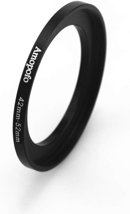 42mm to 52mm Camera Filters Ring Compatible All 42mm Camera Lenses or 52mm UV CPL Filter Accessory,42-52mm Camera Step-Up Ring