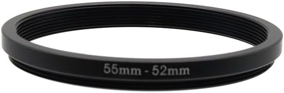 55-46/49/52/58/62/67/72/77mm Step Up & Step Down Filter Ring Adapter for Camera ND/UV/CPL (55-52mm)