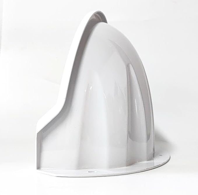 OWOKISO Universal Security Camera Sun Rain Cover Shield - Length 11.4", Width 8.0", Height 6.2" - Weatherproof Protective Roof for Dome/Bullet Outdoor Cameras (White, 1Pack)