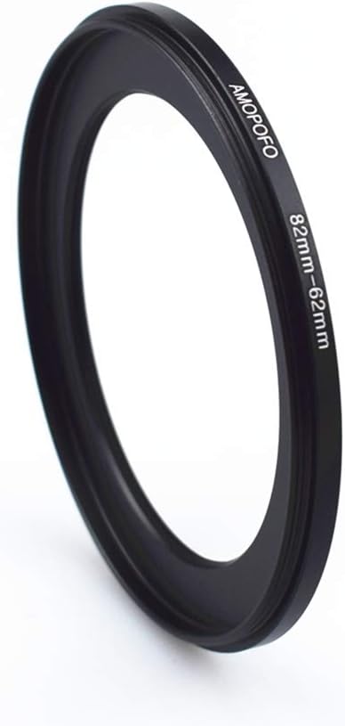 82 to 62mm Metal Ring/82mm to 62mm Step Down Rings Filter Adapter for UV,ND,CPL,Metal Step Down Rings,Compatible with All 82mm Camera Lenses & 62mm Accessories
