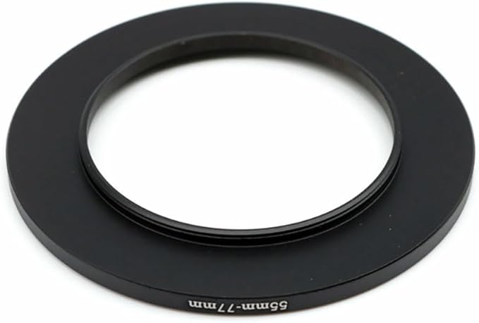55-46/49/52/58/62/67/72/77mm Step Up & Step Down Filter Ring Adapter for Camera ND/UV/CPL (55-77mm)