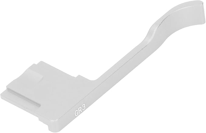 Bewinner Metal Hot Shoe Thumb Up Grip for GR III GR IIIX, Ergonomic Aluminum Alloy Hand Grip Camera Accessory (Silver)