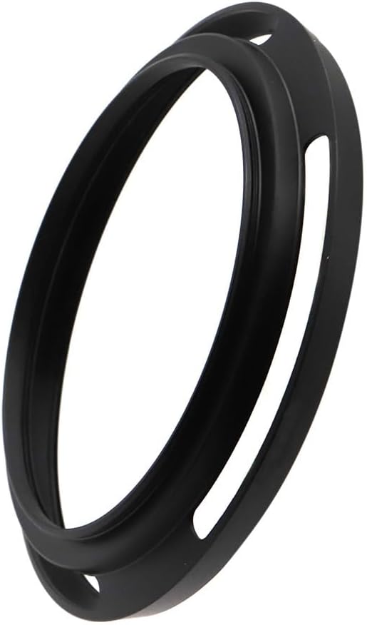 72mm Hollow Lens Hood 72mm Screw in Curved Vented Lens Hood 72mm Metal Lens Hood for 72mm Lens Hood Wide(Black)