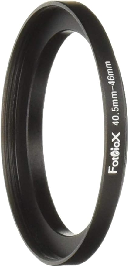 Fotodiox Metal Step Up Ring, Anodized Black Metal 40.5mm-46mm, 40.5-46 mm