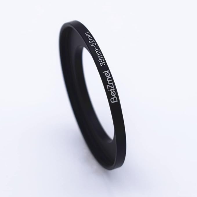 39mm to 52mm Camera Filters Ring,Filters Ring Compatiable All Brands Ø39mm Lens to Ø52mm UV ND CPL Camera Accessory.Made of CNC