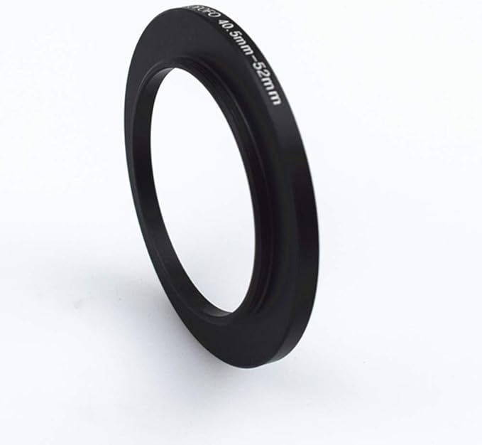 40.5mm to 52mm Metal Step Up Ring Adapter for Canon,for Nikon,for Sony,for Fuji, Camera Lenses & UV,ND,CPL Camera Filters, Made from CNC Machined Space Aluminum with Matte Black Electroplated Finish