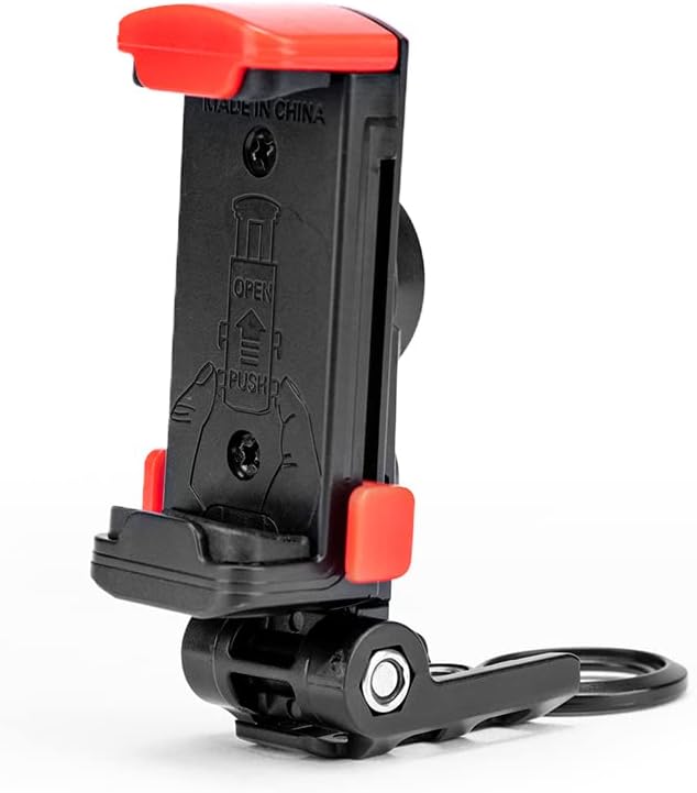 Fotopro Phone Tripod Mount 1/4 inch Screw Universal Desktop Car Mobile Phone Clip for Monopod Selfie Stick Desktop Tripod Video Vlogging Photograph