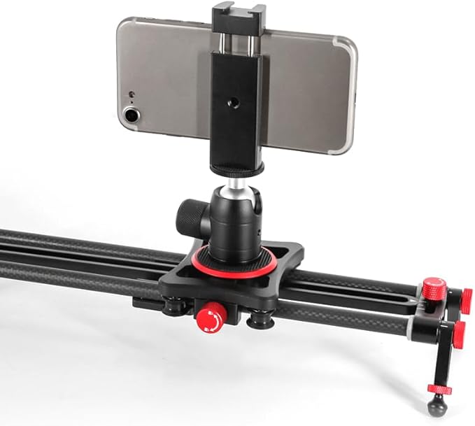 Reflex Camera Metal Phone Clip with Hot Shoe Mount, Adjustable Mobile Phone Tripod Mount Compatible with Smartphones, Tripods, Lights, and Microphones for Photography & Filming