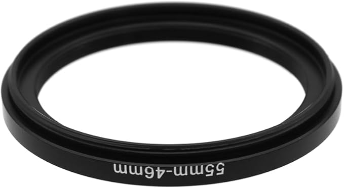 55-46/49/52/58/62/67/72/77mm Step Up & Step Down Filter Ring Adapter for Camera ND/UV/CPL (55-46mm)