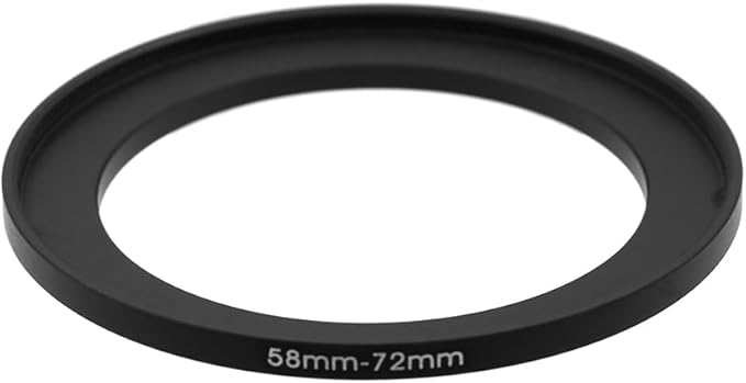 58-37/40.5/42/43/46/48/49/52/55/58/60/62/67/72/77/82mm Step Up & Step Down Rings Adapter for Camera Lens and Filters 58-72 Filter Adapter Ring 58mm Lens to 72mm Filters (58-72mm)