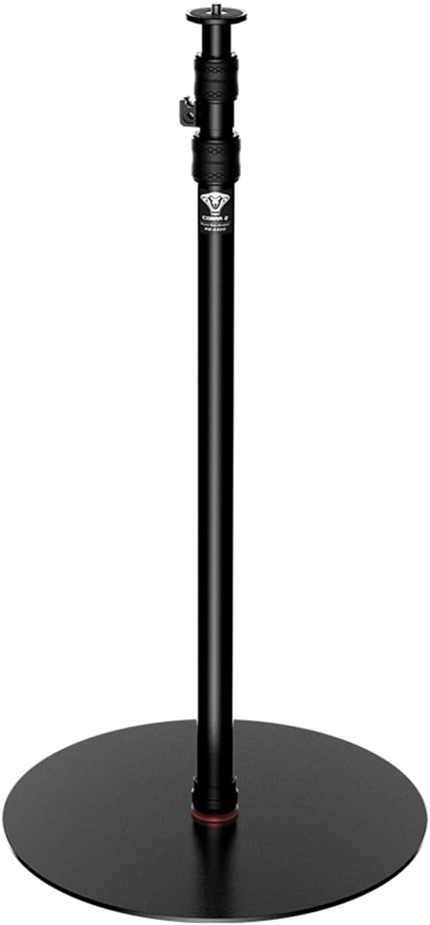 IFOOTAGE RB-A400 Round Base Monopod,79.4" Monopod Light Stand,3/8" Screw and Light Mount Adapter, Stability for LED Video Light,Max.Payload 22LBS/10KG