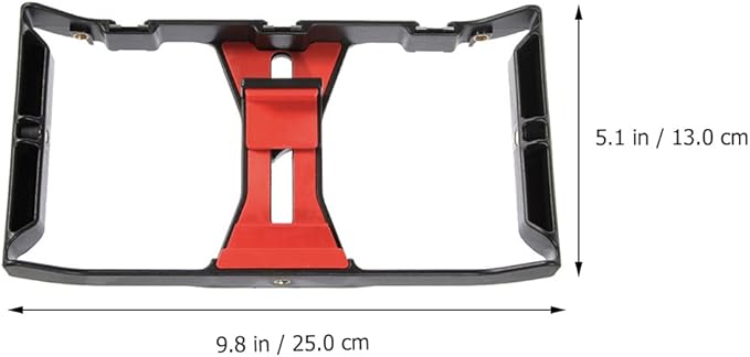 ARTIBETTER Mobile Phone Frame Handheld Camera Holder Smartphone Video Rig with Cold Shoe Mounts for Live Streaming Filmmaking and Smooth Recording