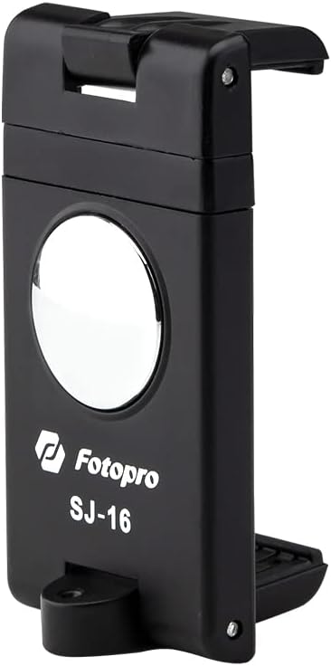 Fotopro Phone Tripod Mount with 1/4 inch Screw Universal Cell Phone Mount Adapter for Monopod Selfie Stick Desktop Tripod Video Vlogging Photograph