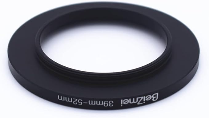 39mm to 52mm Camera Filters Ring,Filters Ring Compatiable All Brands Ø39mm Lens to Ø52mm UV ND CPL Camera Accessory.Made of CNC