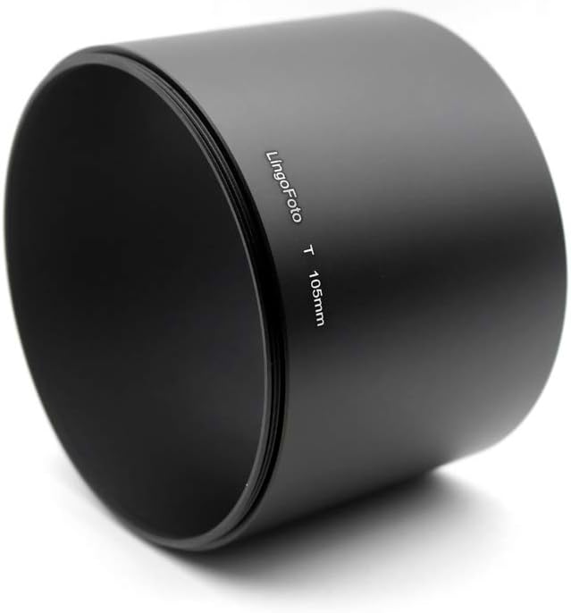 105mmx75mmm Screw in Metal Lens Hood for Mirror Tele Reflex Camera Lens with 105mm Filter Thread Absorb Unnecessary Ambient Light LF1188