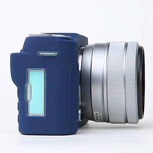 Professional Secure Silicone Camera Case Cover Housing Body Skin for Fujifilm Fuji X-A7 XA7 XA 7 Mirrorless Digital Camera (Blue)