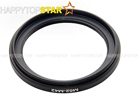Metal M52 to M42 Male to Female 52mm to 42mm M52-M42 Step-Down Coupling Ring Adapter for Lens Filter