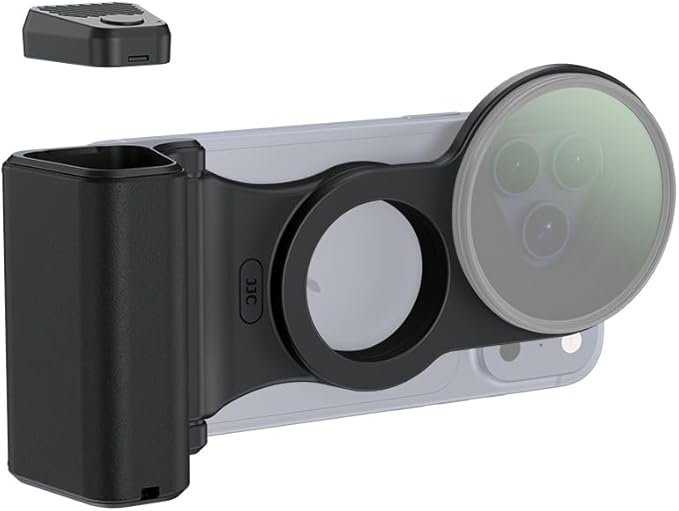 JJC 67mm iPhone CPL Polarizing Filter with Magnetic Phone Camera Grip Kit, Compatible with iPhone 17 16 15 14 Pro Max Series, with Remote Control & 1/4" Tripod Screw for Vlogging Mobile Filmmaking