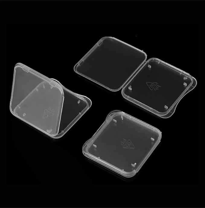 10 pcs SD MMC / SDHC PRO DUO Memory Card Plastic Storage Jewel Case (memory card not included)