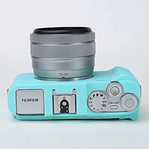 Professional Secure Silicone Camera Case Cover Housing Body Skin for Fujifilm Fuji X-A7 XA7 XA 7 Mirrorless Digital Camera (Light Blue)