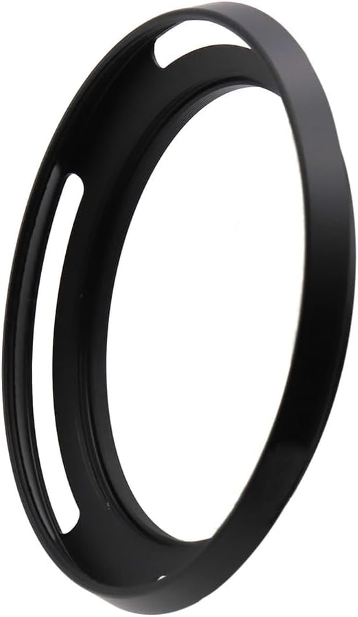 72mm Hollow Lens Hood 72mm Screw in Curved Vented Lens Hood 72mm Metal Lens Hood for 72mm Lens Hood Wide(Black)