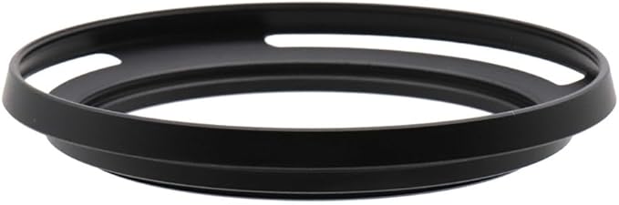 77mm Hollow Lens Hood 77mm Screw in Curved Vented Lens Hood 77mm Metal Lens Hood for 77mm Lens Hood Wide(Black)