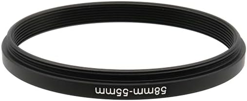 58-37/40.5/42/43/46/48/49/52/55/58/60/62/67/72/77/82mm Step Up & Step Down Rings Adapter for Camera Lens and Filters 58-82 Filter Adapter Ring 58mm Lens to 82mm Filters (58-55mm)