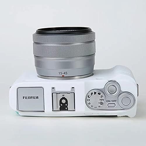 Professional Secure Silicone Camera Case Cover Housing Body Skin for Fujifilm Fuji X-A7 XA7 XA 7 Mirrorless Digital Camera (White)