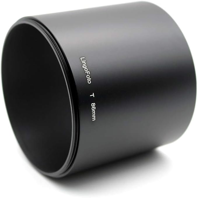 86mmx78mmm Screw in Metal Lens Hood for Mirror Tele Reflex Camera Lens with 86mm Filter Thread Absorb Unnecessary Ambient Light