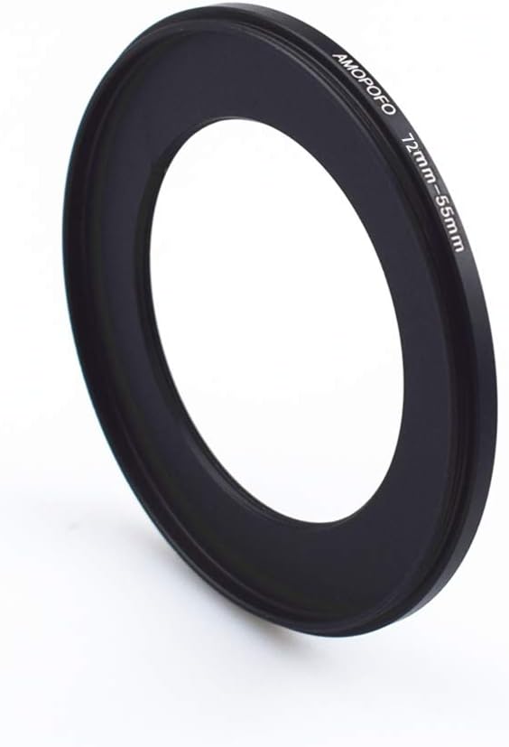 72mm to 55mm /72mm-55mm Step-Down Ring Filter Adapter for All Brands UV,ND,CPL,Metal Step-Down Ring Adapter