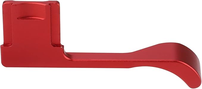Haoge THB-X4R Hand Grip Metal Hot Shoe Thumb Up Rest for Fujifilm XE4 Fuji X-E4 Camera Red